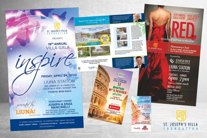 Various print and digital layouts for St. Joseph’s Villa Various print and digital layouts for St. Joseph's Villa