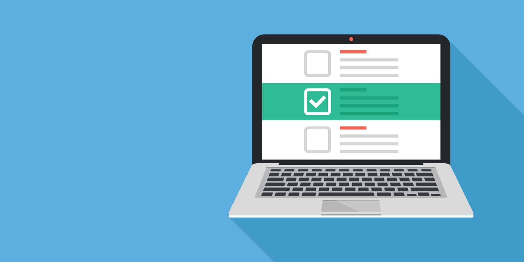 Landing Page_Web Banner Laptop showing a landing page