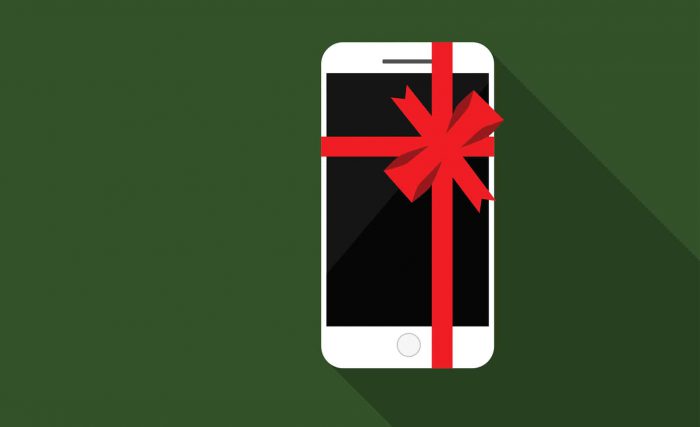 Get Your Business Ready for Holidays_Header Chrismas-wrapped iPhone