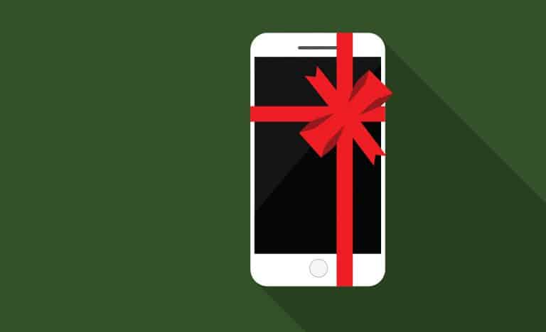 Get Your Business Ready for Holidays_Header Chrismas-wrapped iPhone