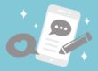 phone with likes and comments