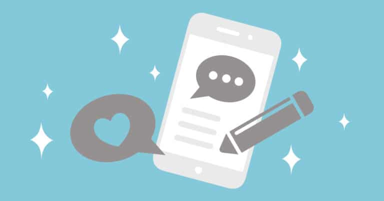 Sims_Blog Post_2024_NEWBLOG_InfluencerMarketing101_1200x360 phone with likes and comments